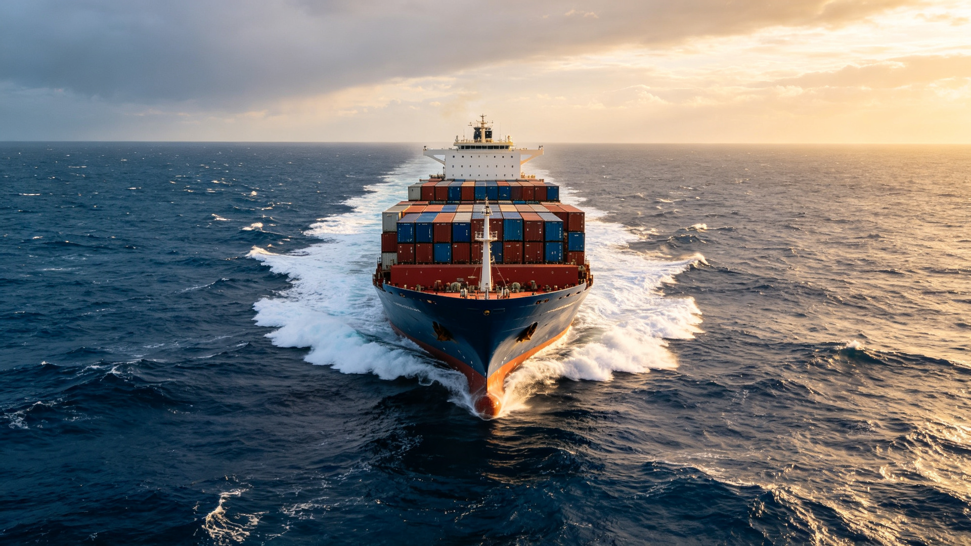 Ocean freight container ship
