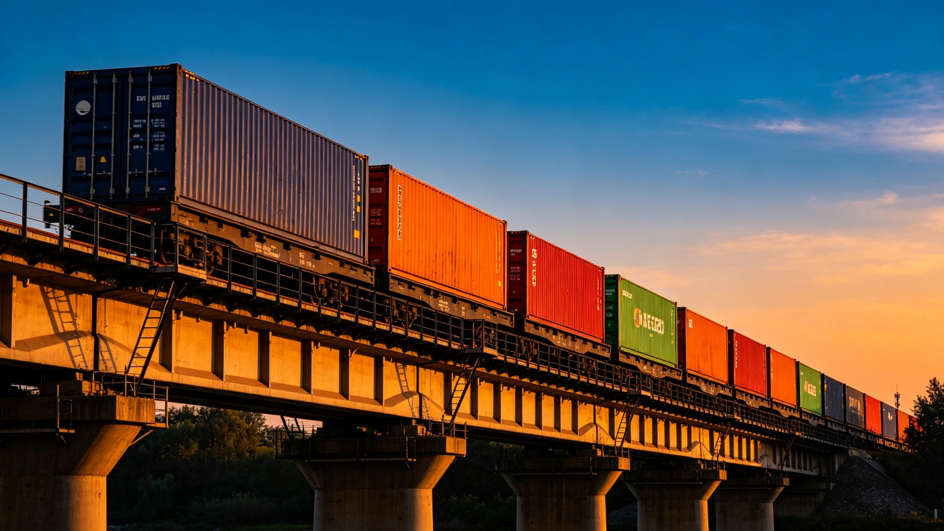 China-Europe rail freight train